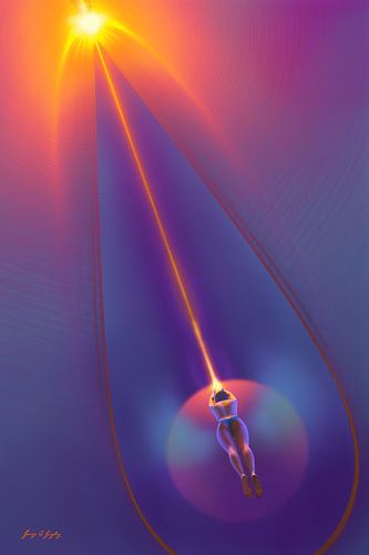 Levée de l'éruption solaire