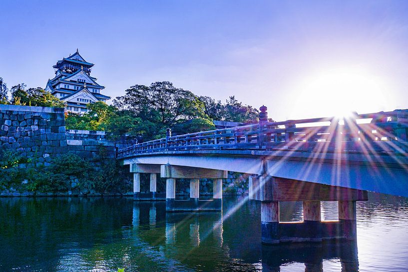 Osaka Tempel &amp; Brücke von Barbara Riedel