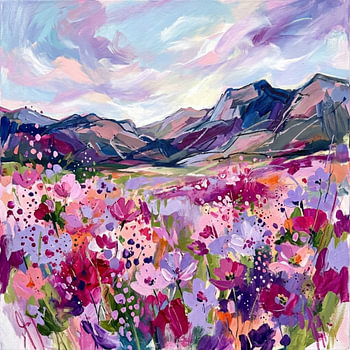 Violette Landschaft