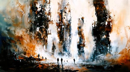 De ruïnes van de tijd – Abstracte visie