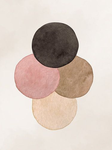 Minimalistische abstracte vormen - Neutrale Beige & Roze Tinten 05