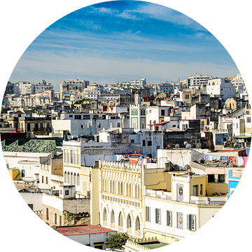 Uitzicht over daken van de Medina van Rabat in Marokko