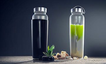 Protein-Shaker-Flaschen für Nahrungsergänzungsmittel von Animaflora PicsStock