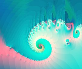 Roze golf 2 by Bernardine de Laat