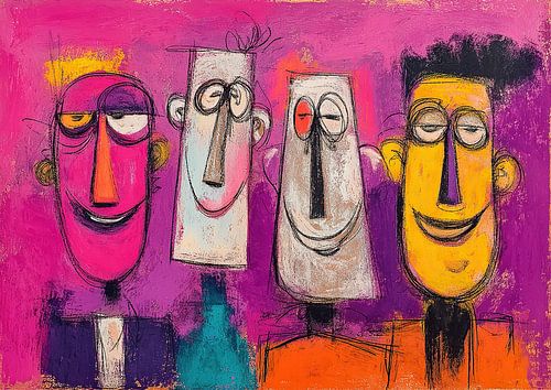 Fröhliche Gesichter | Bunte Crew