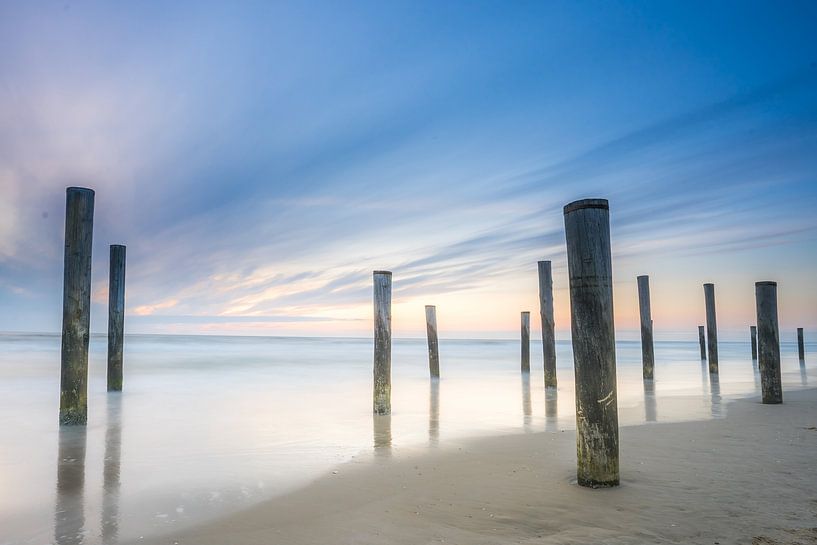 Sunset at palm village Petten by Goffe Jensma
