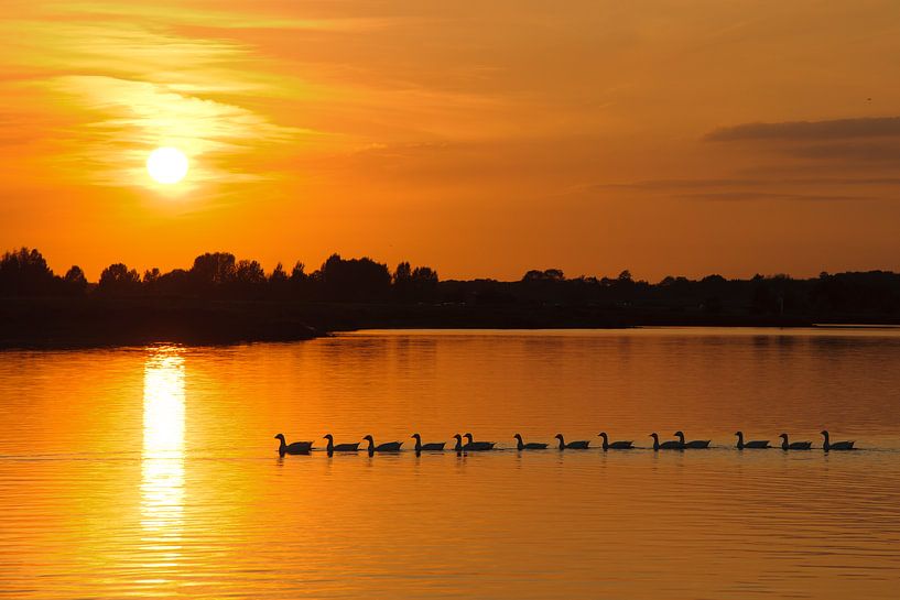 Zonsondergang op de rivier van Dirk Verwoerd