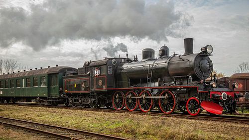 Stoomtreintje bij aankomst in Simpelveld