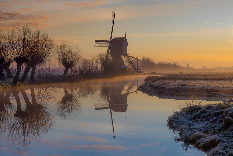 Sonnenaufgang an der Mühle von Klaas Doting