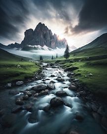Ein Morgen in den Dolomiten