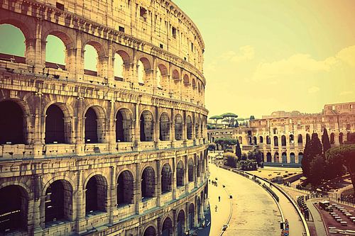 Het Colosseum in Sepia Tinten