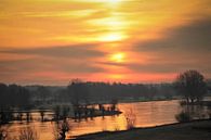 De IJssel bij Deventer bij zonsopkomst von Wybrich Warns Miniaturansicht