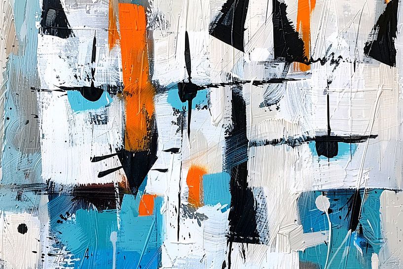 Abstract cats in vibrant colours by Imperial Art House