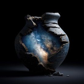 Das Universum der Milchstraße in einer Vase von TheXclusive Art