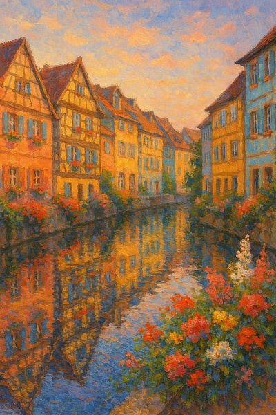 Colmars Klein-Venedig - Monet-inspirierte Blumenreflexe von Travel Shop