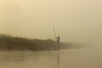 Boot op het water in Nepal sur Marfa