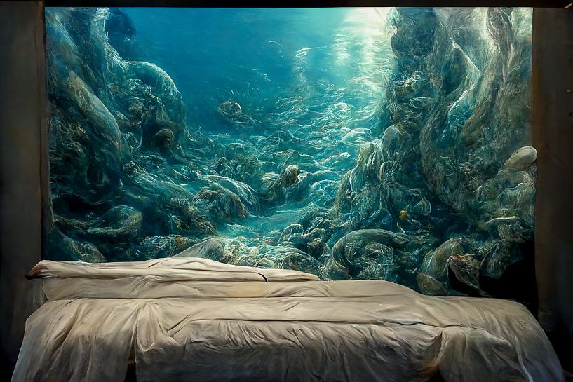 Mer de l'Apocalypse dans une chambre à coucher par Animaflora PicsStock