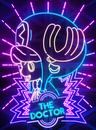 The Doctor Neon Art by Vectorheroes thumbnail