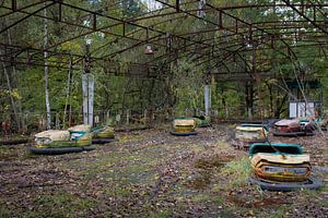 Les autos tamponneuses du champ de foire de Pripyat.