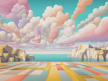 Pastellhimmel über stillem Meer von Tarik Natur Studio