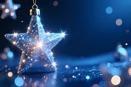 Luminous stars for festive greetings by Jean Pierre