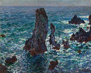 Belle-Île (Piramiden van Port-Coton, Wilde Zee), Claude Monet