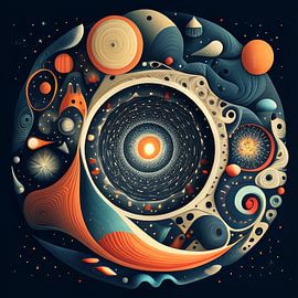 Abstract universe by Vythryd Arts