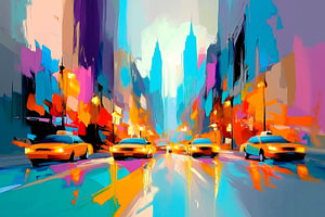 Gelbes Taxi in NYC