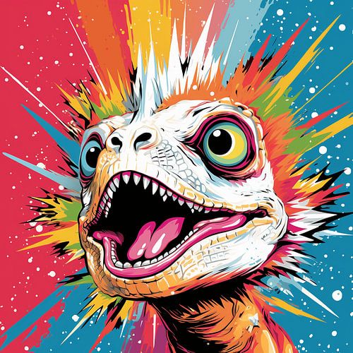 Pop Art Energetic Dragon