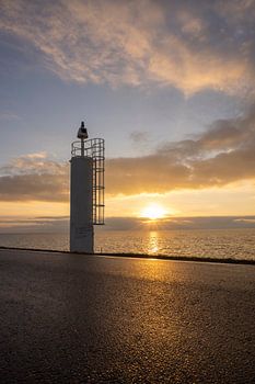 Coucher de soleil magique sur l'IJsselmeer