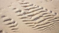 das Muster des Wetters lässt diese Erinnerung im Sand zurück von Hans de Waay Miniaturansicht