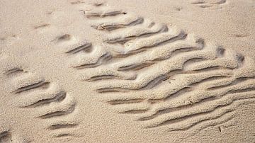 le modèle de la météo laisse ce souvenir dans le sable sur Hans de Waay