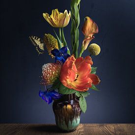 Stilleven collectie I - Bloemen & vlinders van Sandra Hazes