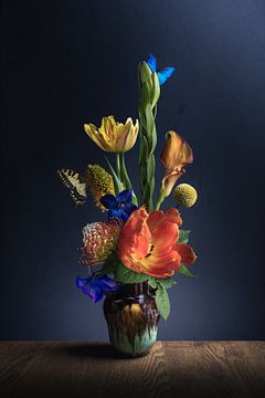 Stilleven collectie I - Bloemen & vlinders van Sandra Hazes