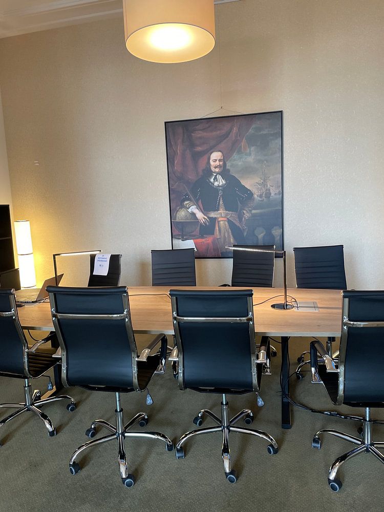 Portret schilderij: Michiel de Ruyter als luitenant-admiraal, Ferdinand Bol, 1667  