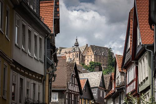 Marburg / Weidenhausen Uitzicht op het kasteel