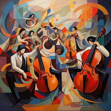 Orkest abstract van TheXclusive Art