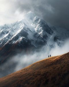 Alpen im Morgenlicht-Märchen