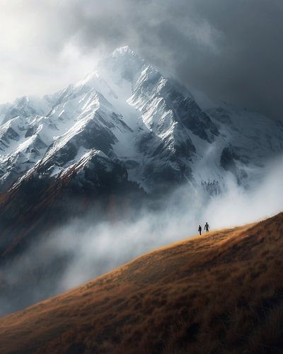 Alps in the morning light fairy tale