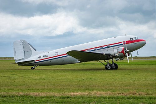 Prinses Amalia in France at Caen Airport.