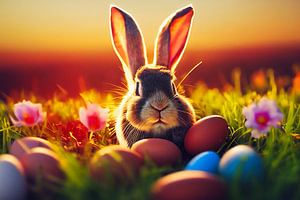 Osterhase Wallpaper Illustration 03