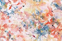 Kleurig abstract waterverf schilderij