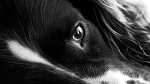 Englischer Springer Spaniel, der alles sieht;