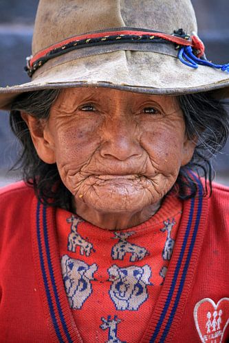 Alte Frau in Peru