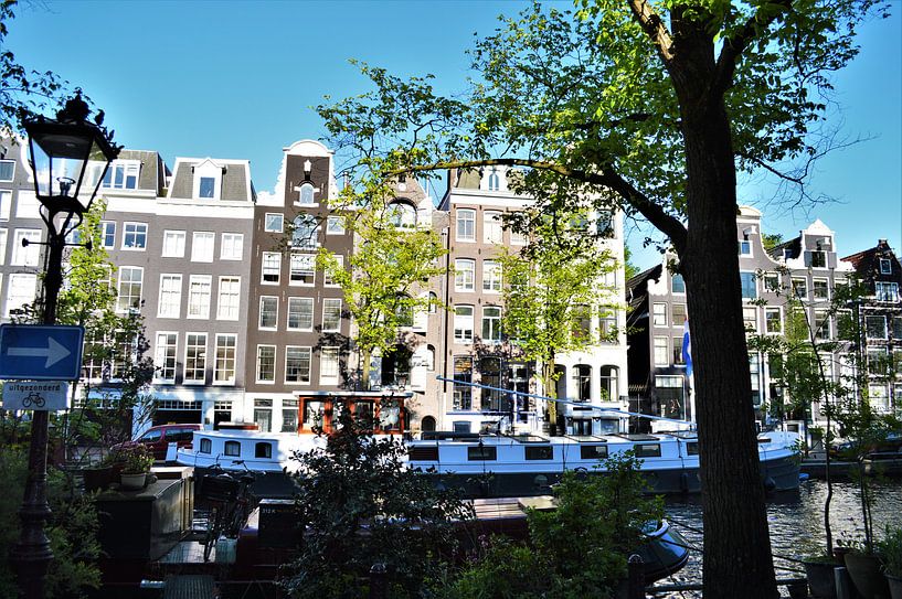 Grachtenpanden in Amsterdam von Marije van der Vies