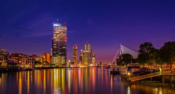 The Maastower on the Southside off Rotterdam with the Erasmusbridge RawBird Photo's Wouter Putter by Rawbird Photo's Wouter Putter
