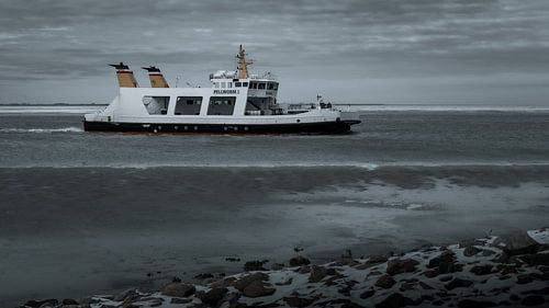 Pellworm I – Ferry in the Winter Wadden Sea