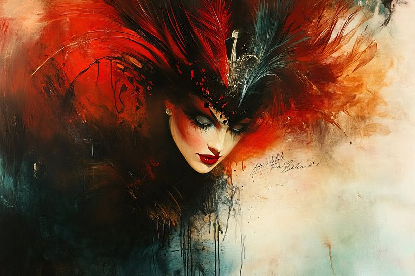 Coat of feathers by Eye catching paintings