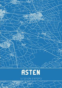 Blueprint | Map | Asten (North Brabant) by Rezona