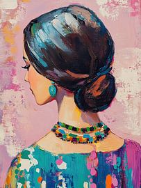 Vibrant colours and jewellery by Eye catching paintings